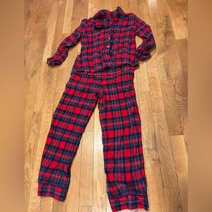 Vineyard Vines Red and Black Plaid womens Pajama Set size large